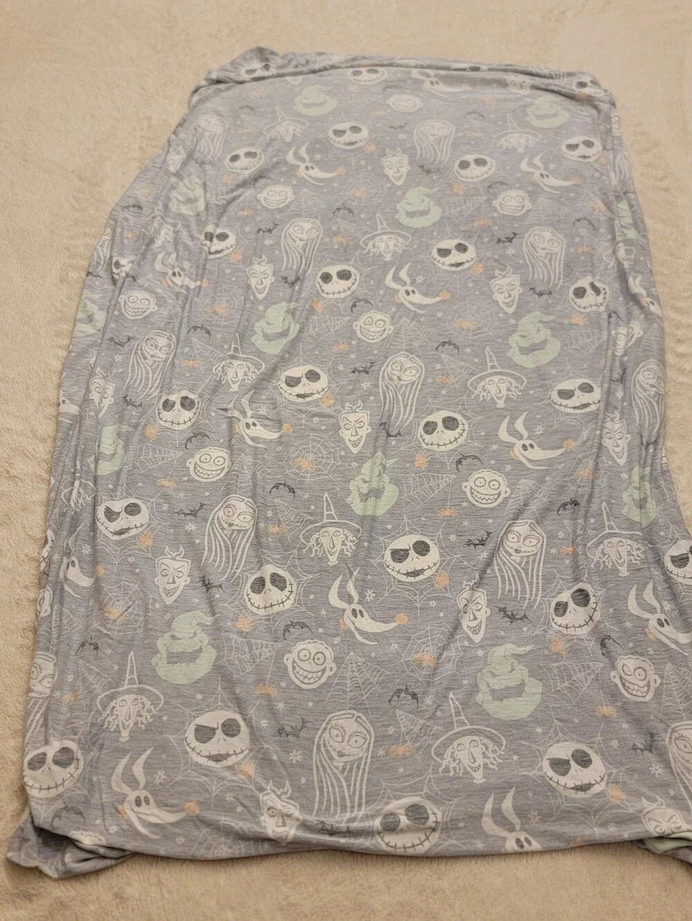 Little Sleepies Nightmare Before Christmas NBC Cloud Blanket Crib Sheet Bundle
